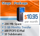 Stage I Package - CPanel Web Hosting