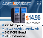 Stage II Package - CPanel Web Hosting